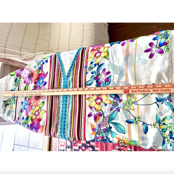 JOHNNY WAS Stellar Silk Poncho - M - Picture 11 of 11